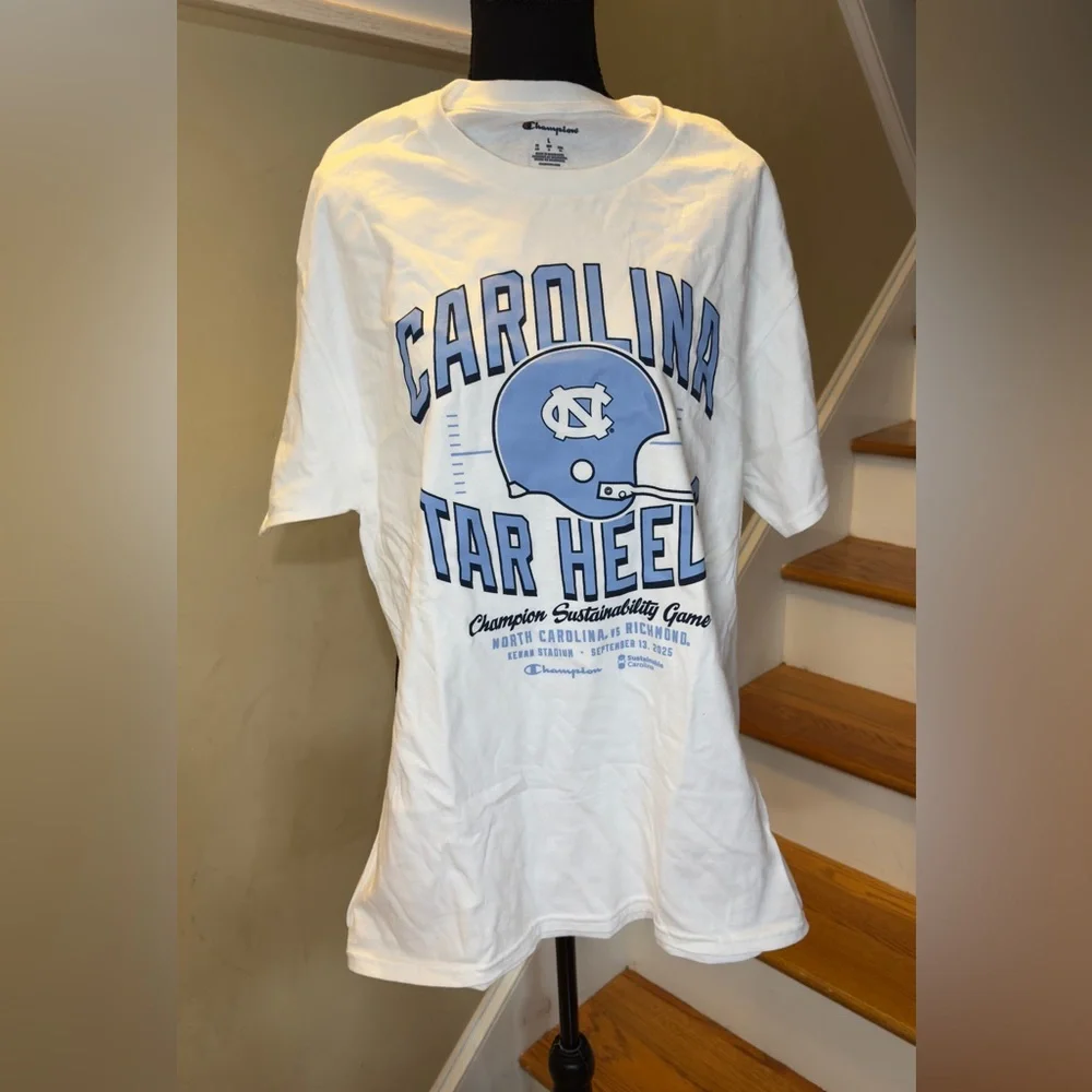 Champion White‎ and Blue Carolina Tee - Picture 3 of 7